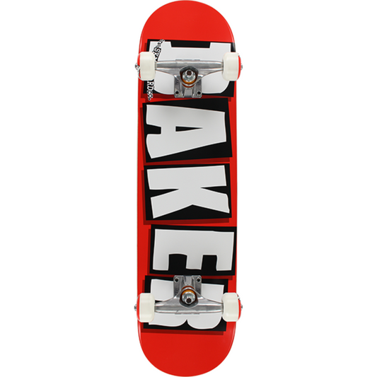 8.0" Baker Brand Logo Complete Skateboard - Red / White / Black