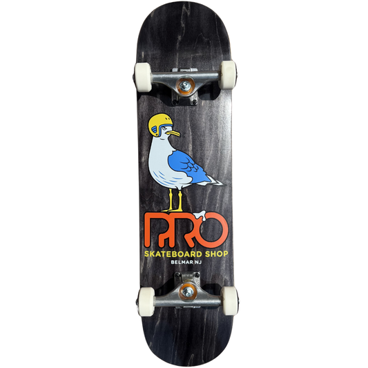 8.0" Pro Skateboard Shop Seagull Complete Skateboard - Black