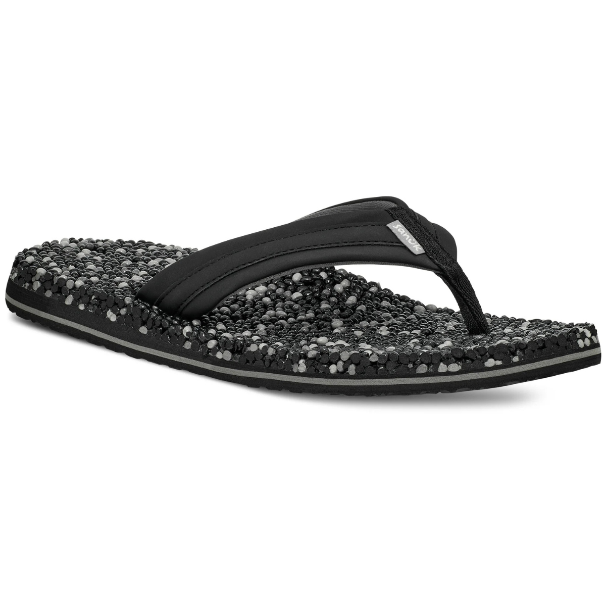 Sanuk Bubblecush Men's Comfort Flip Flops - Black Multi