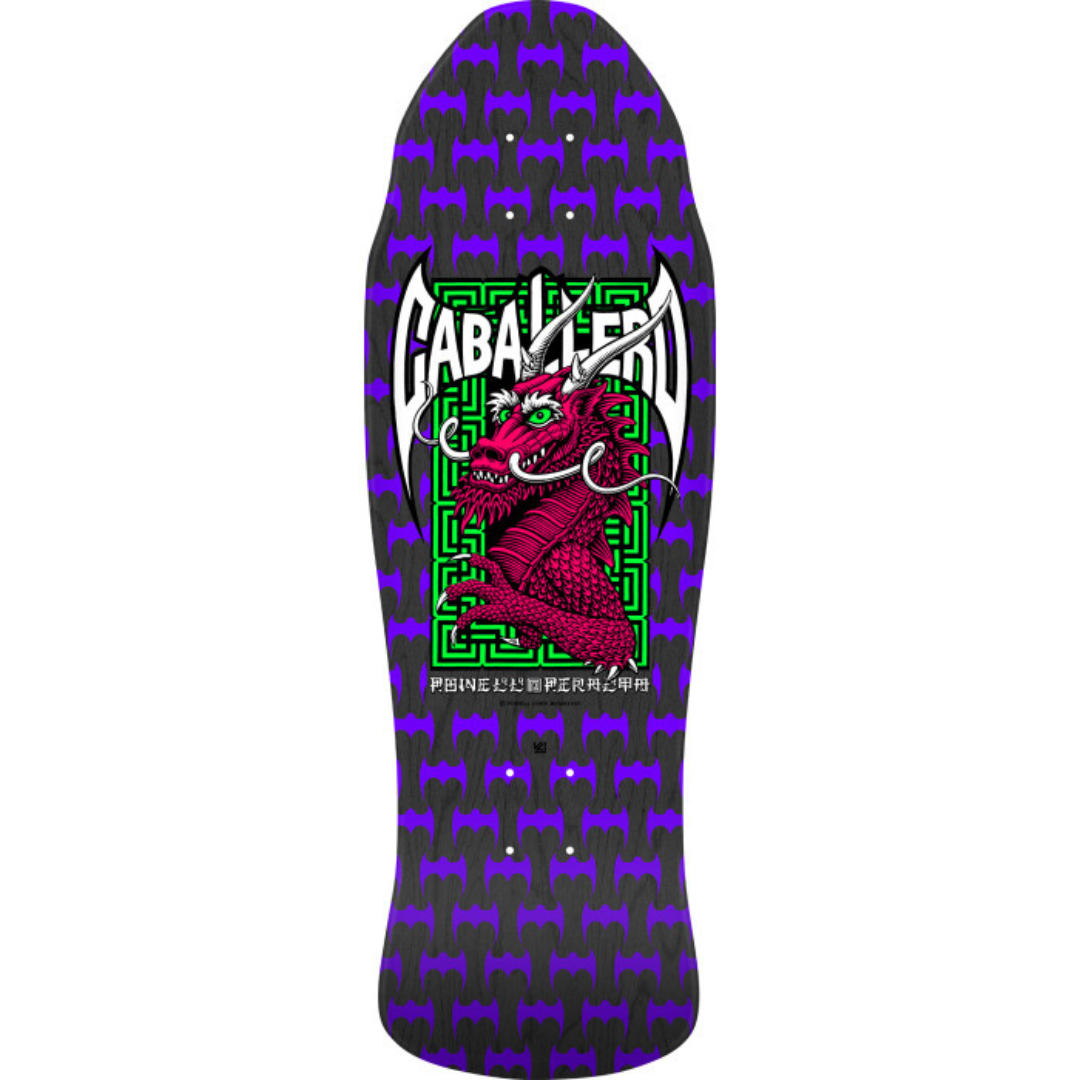 9.625" Powell Peralta Steve Caballero Street Deck Black Stain