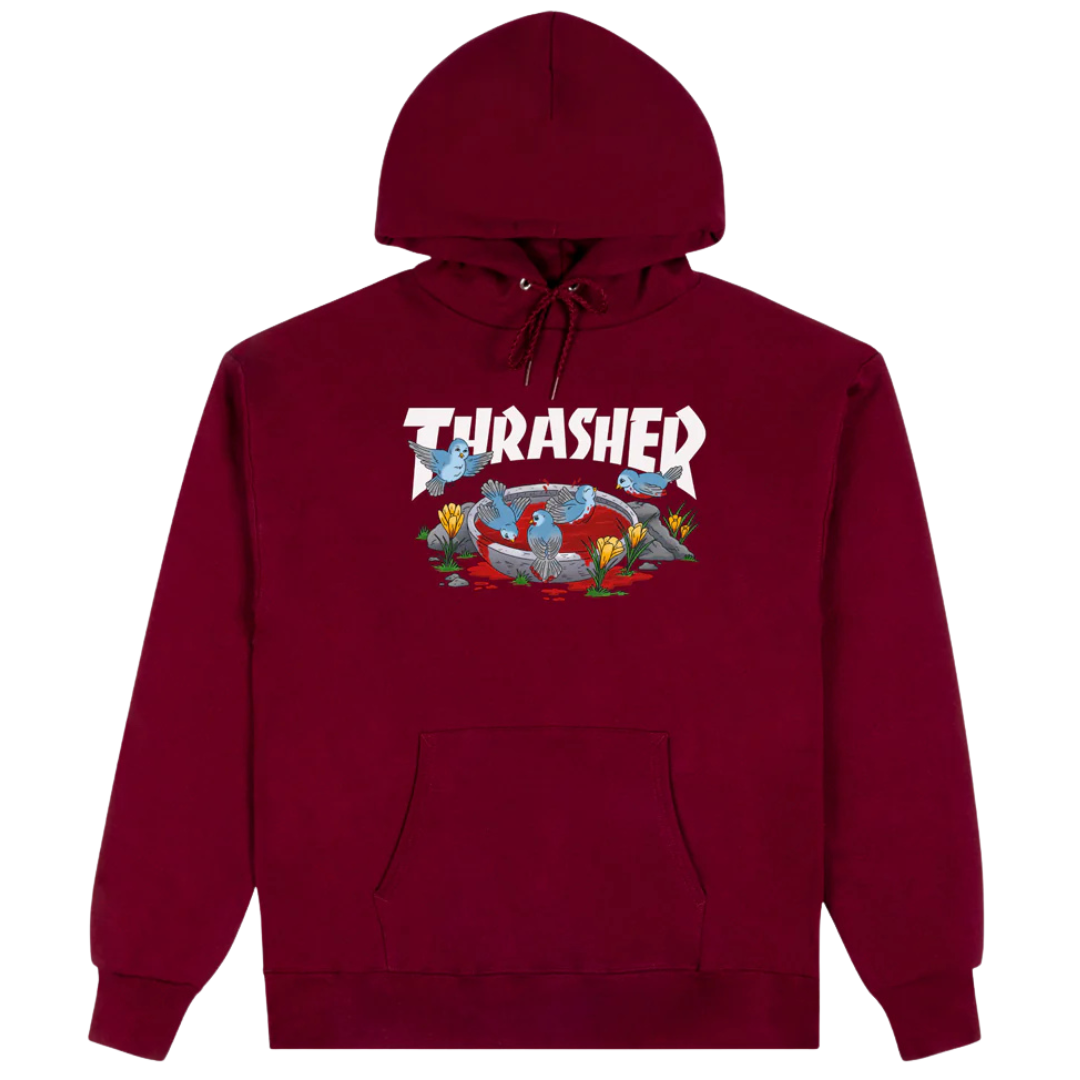 Thrasher Magazine Blood Bath Hoodie - Maroon