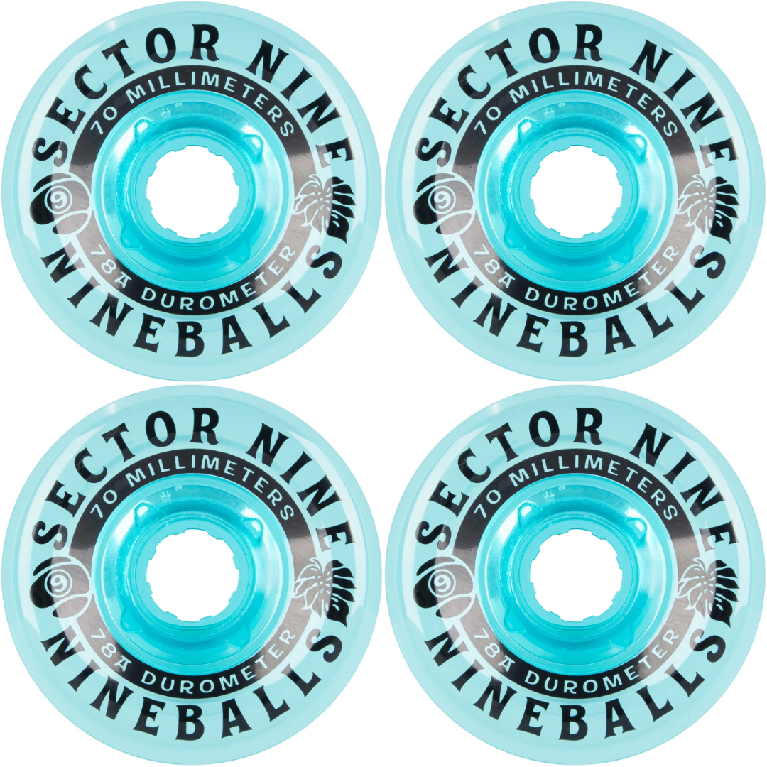 70mm Sector 9 Nineballs Wheels 78a - Blueberries (Blue)