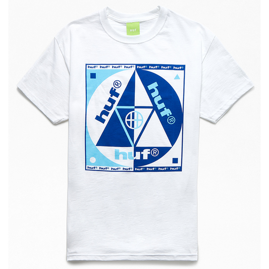 Huf Blue Code Short Sleeve T-Shirt - White