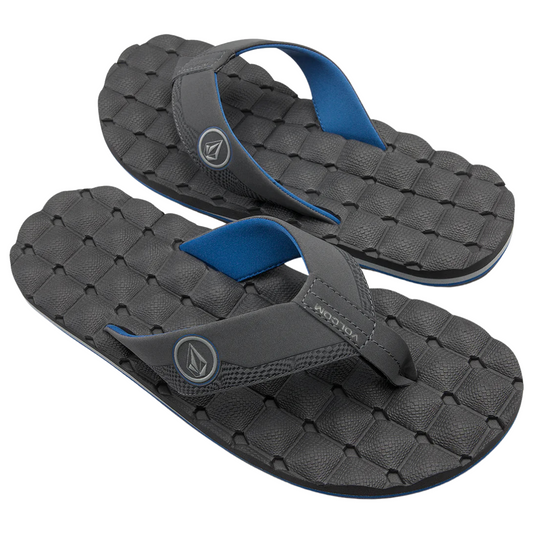 Volcom Men's Recliner Sandals Flip Flops - Bluecomb