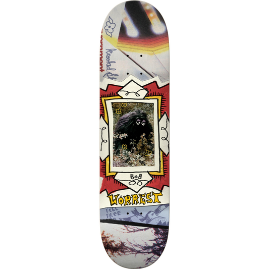 8.3" Krooked Bobby Worrest Bigfoot Slick Twin Tail Skateboard Deck
