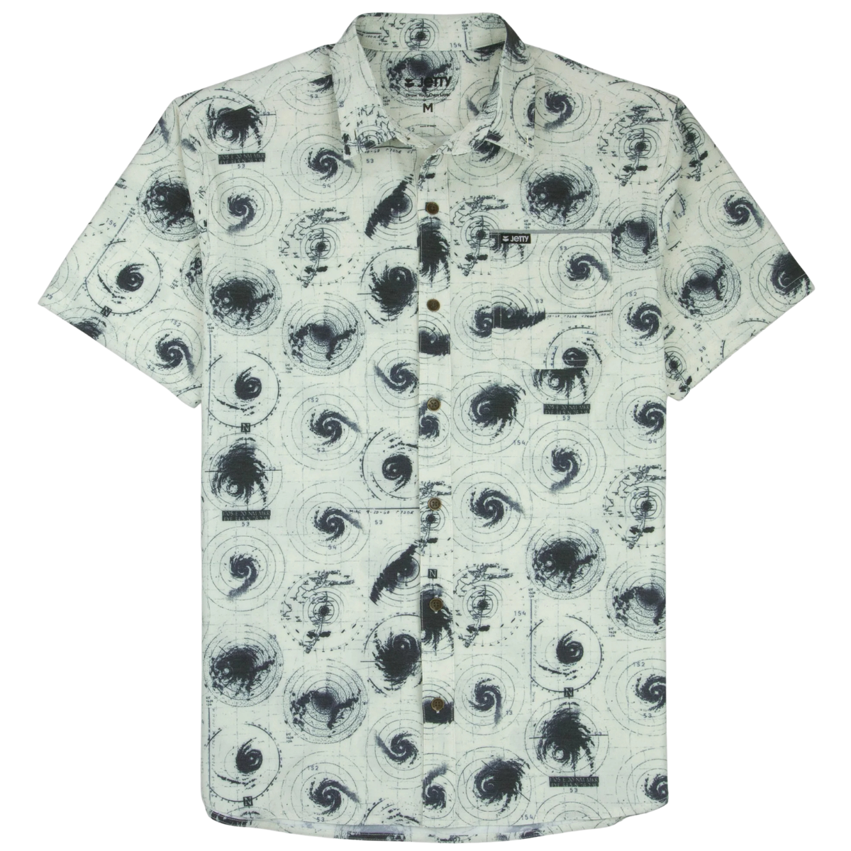 Jetty Garwood Woven Button Up Shirt - Bone