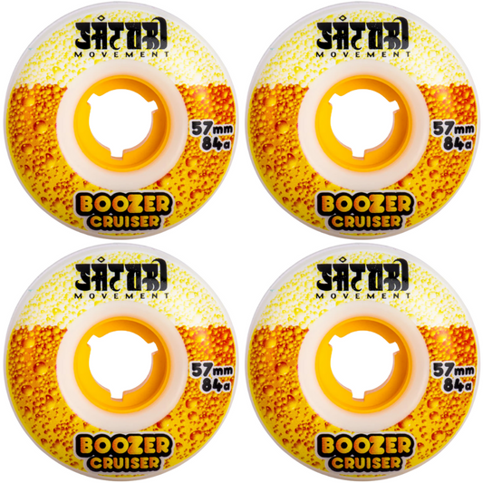 57mm Satori Wheels Boozer Cruiser Wheels 84a