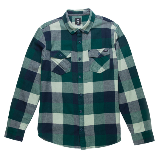 Vans Box Button-Up Flannel Shirt - Green