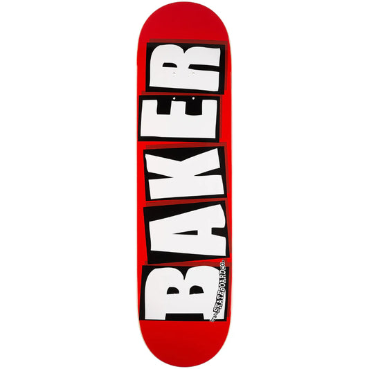 8.0" Baker Skateboards Brand Logo Skateboard Deck White