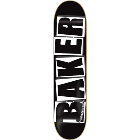 8.25" Baker Skateboards Brand Logo Skateboard Deck - Black / White