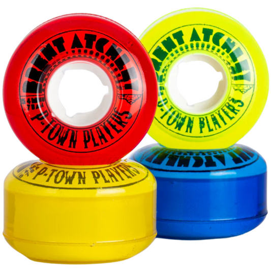 54mm Satori Wheels Brent Atchley P-Town Players 78a Multi-Color Wheels