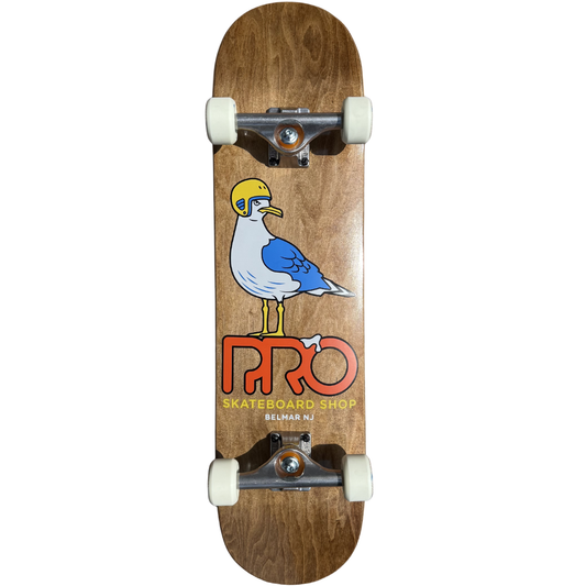 8.0" Pro Skateboard Shop Seagull Complete Skateboard - Brown