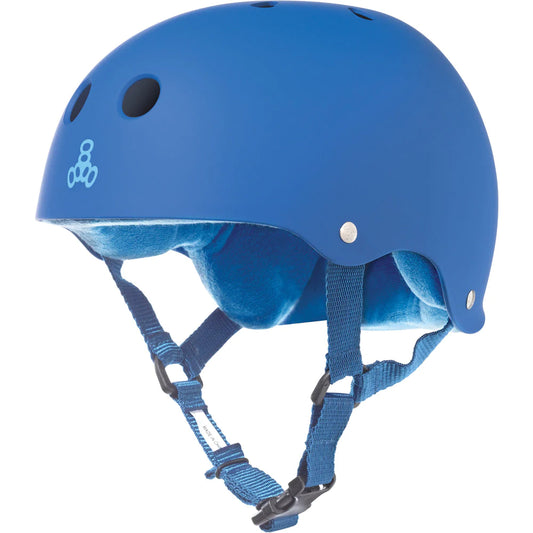 Triple 8 NYC Sweatsaver Helmet Royal Blue Matte - Skateboarding Safety Equipment