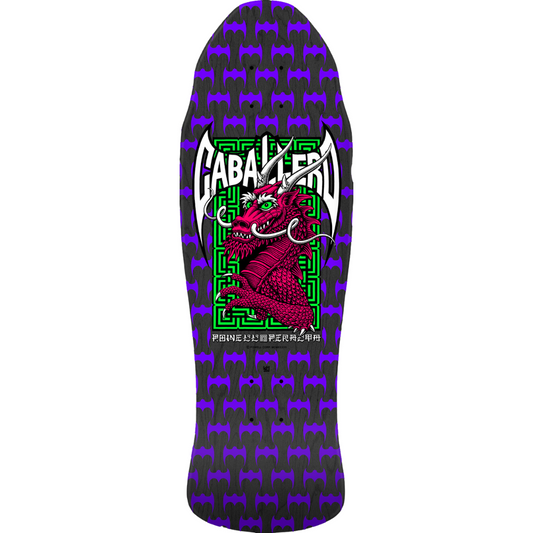 9.625" Powell Peralta Steve Caballero Street Reissue Skateboard Deck Black Stain