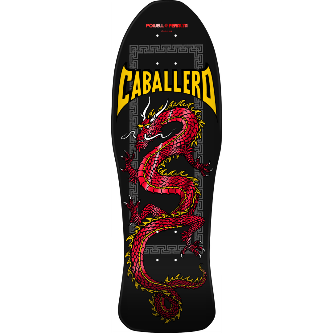 10.0" Powell Peralta Steve Caballero Chinese Dragon Reissue Skateboard Deck - Red Foil