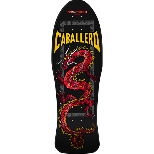 10.0" Powell Peralta Steve Caballero Chinese Dragon Reissue Skateboard Deck - Red Foil