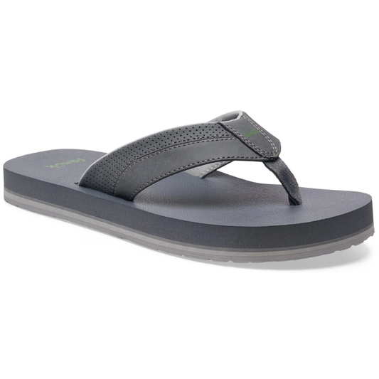 Sanuk Beer Cozy IV Men's Memory Foam Flip Flops - Castlerock