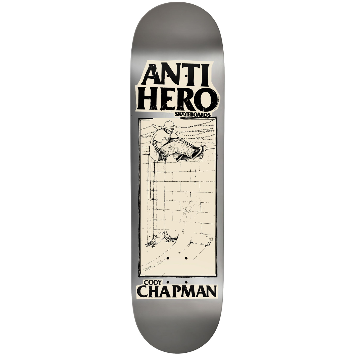 8.32" Anti-Hero Cody Chapman Art By Lance Mountain Skateboard Deck