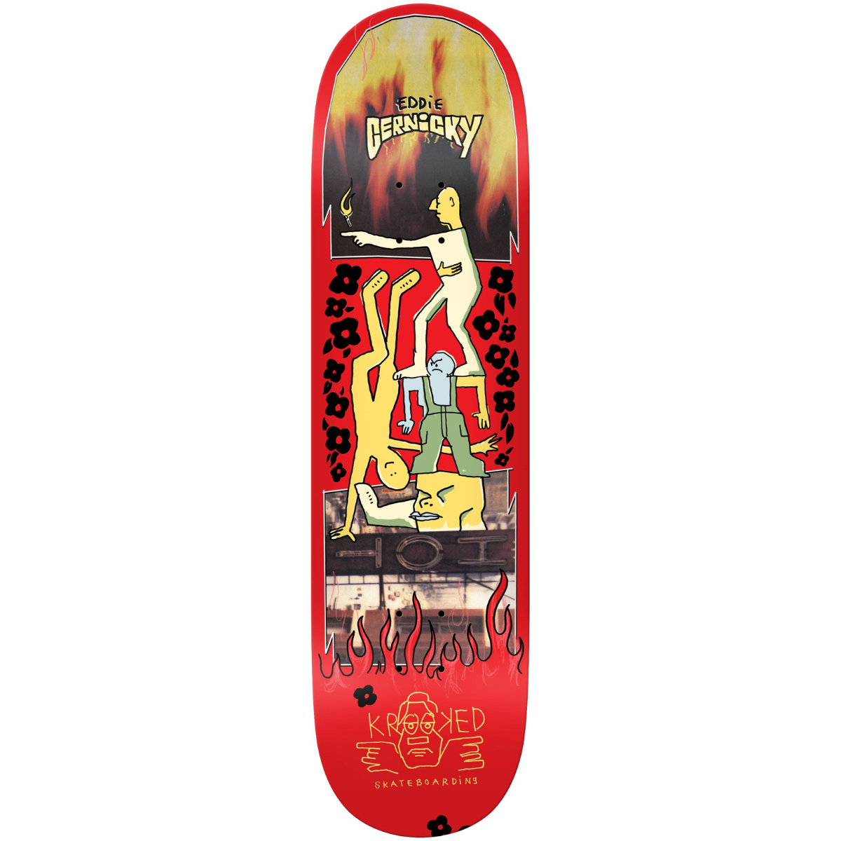 8.25" Krooked Eddie Cernicky Hot Skateboard Deck