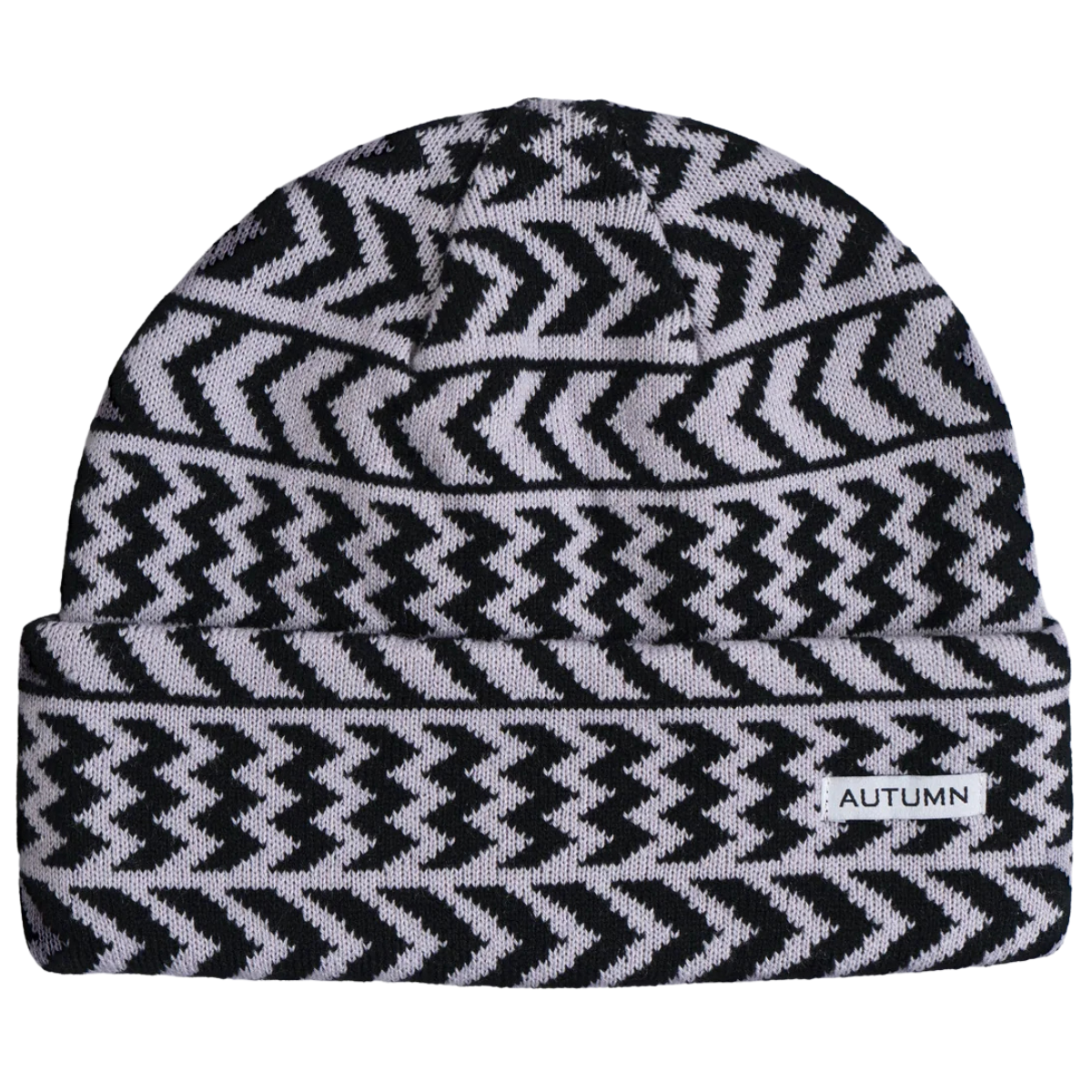 Autumn Chevron Beanie - Whisper Pink
