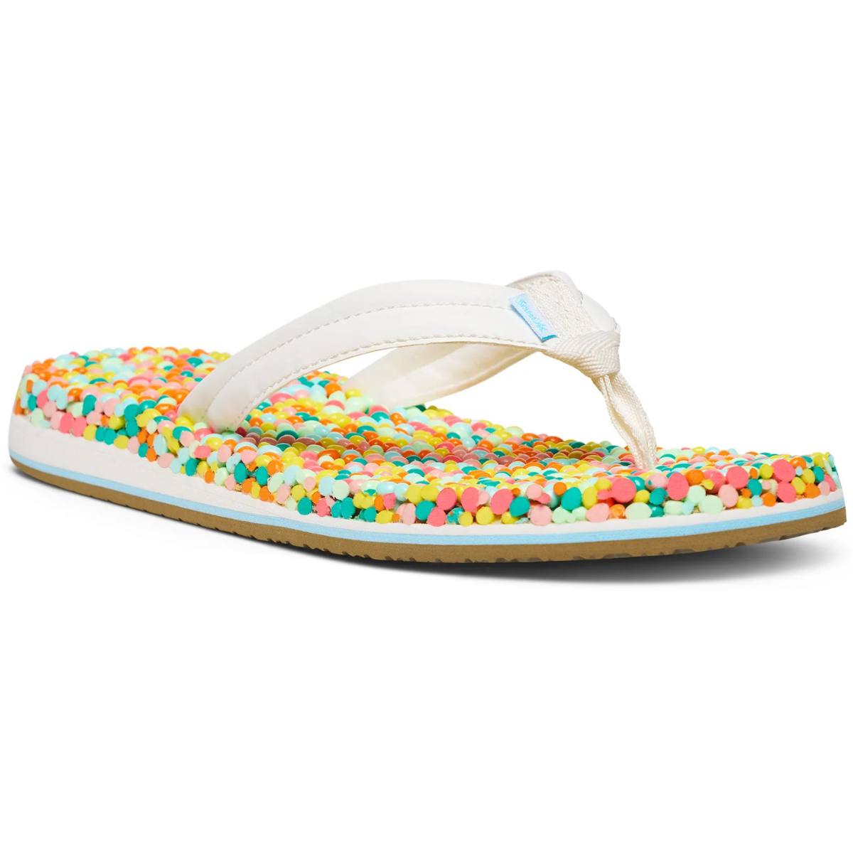 Sanuk Bubblecush Women's Comfort Flip Flops - Citron