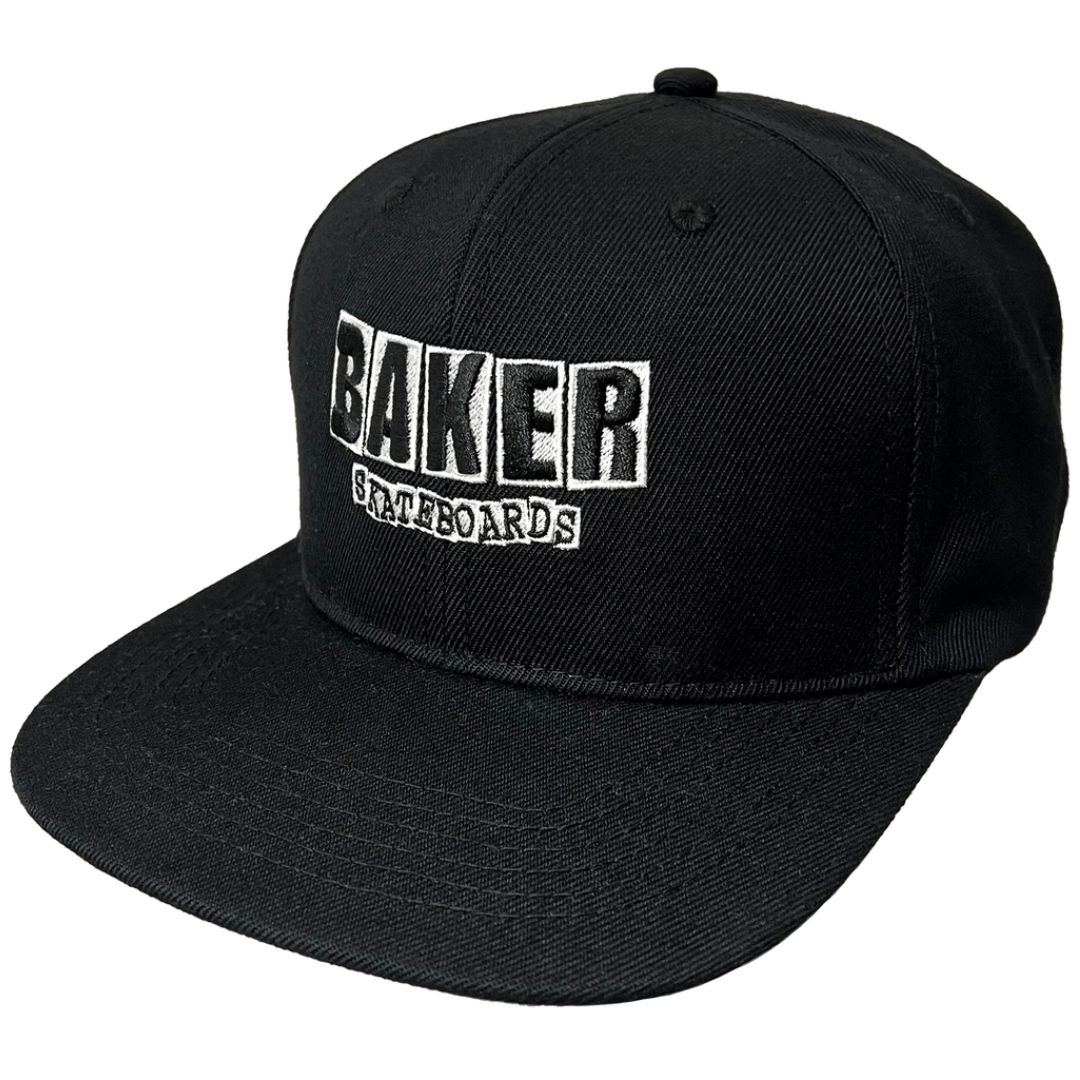 Baker Skateboards Classic Logo Snapback Hat - Black