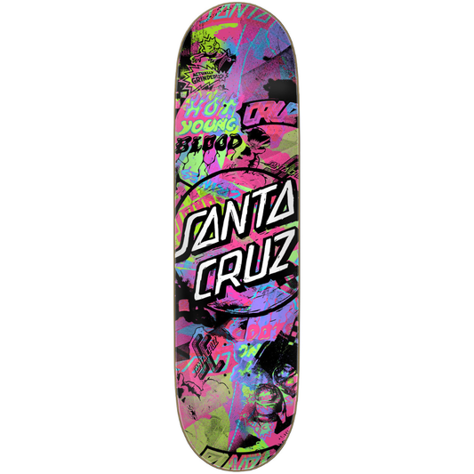 8.5" Santa Cruz Cut Collage Skateboard Deck