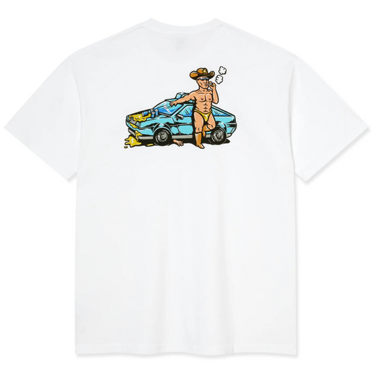 Polar Skateboards Cowboy Cop T-Shirt - White