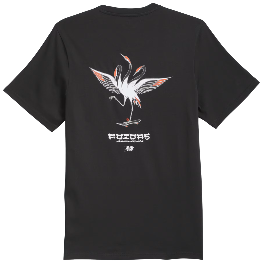 Adidas Skateboarding x Temple Of Skate Crane T-Shirt - Black / White