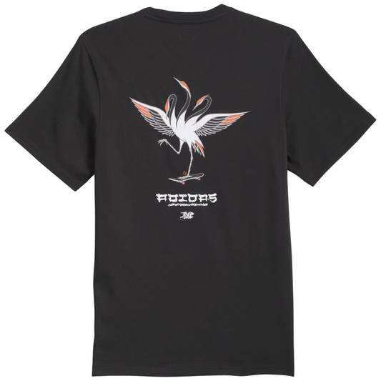 Adidas Skateboarding x Temple Of Skate Crane T-Shirt - Black / White