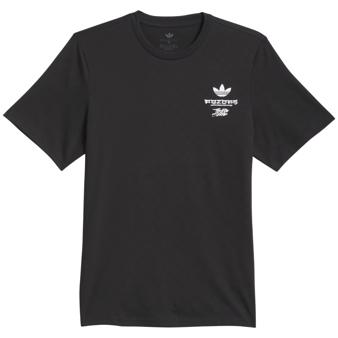 Adidas Skateboarding x Temple Of Skate Crane T-Shirt - Black / White