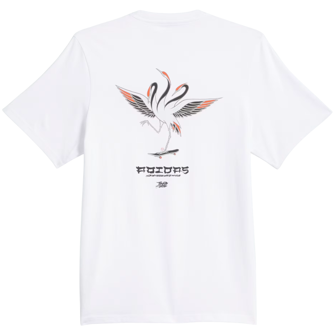 Adidas Skateboarding x Temple Of Skate Crane T-Shirt - White / Black