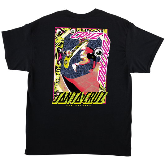 Santa Cruz Skateboards Roskopp Cruz Control T-Shirt - Black