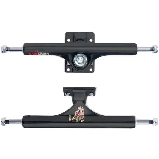 8.5" Slappy Trucks Curb Killer ST1 Inverted Trucks - Black Matte