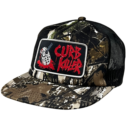 Heroin Skateboards Curb Killer Snapback Hat - Camo