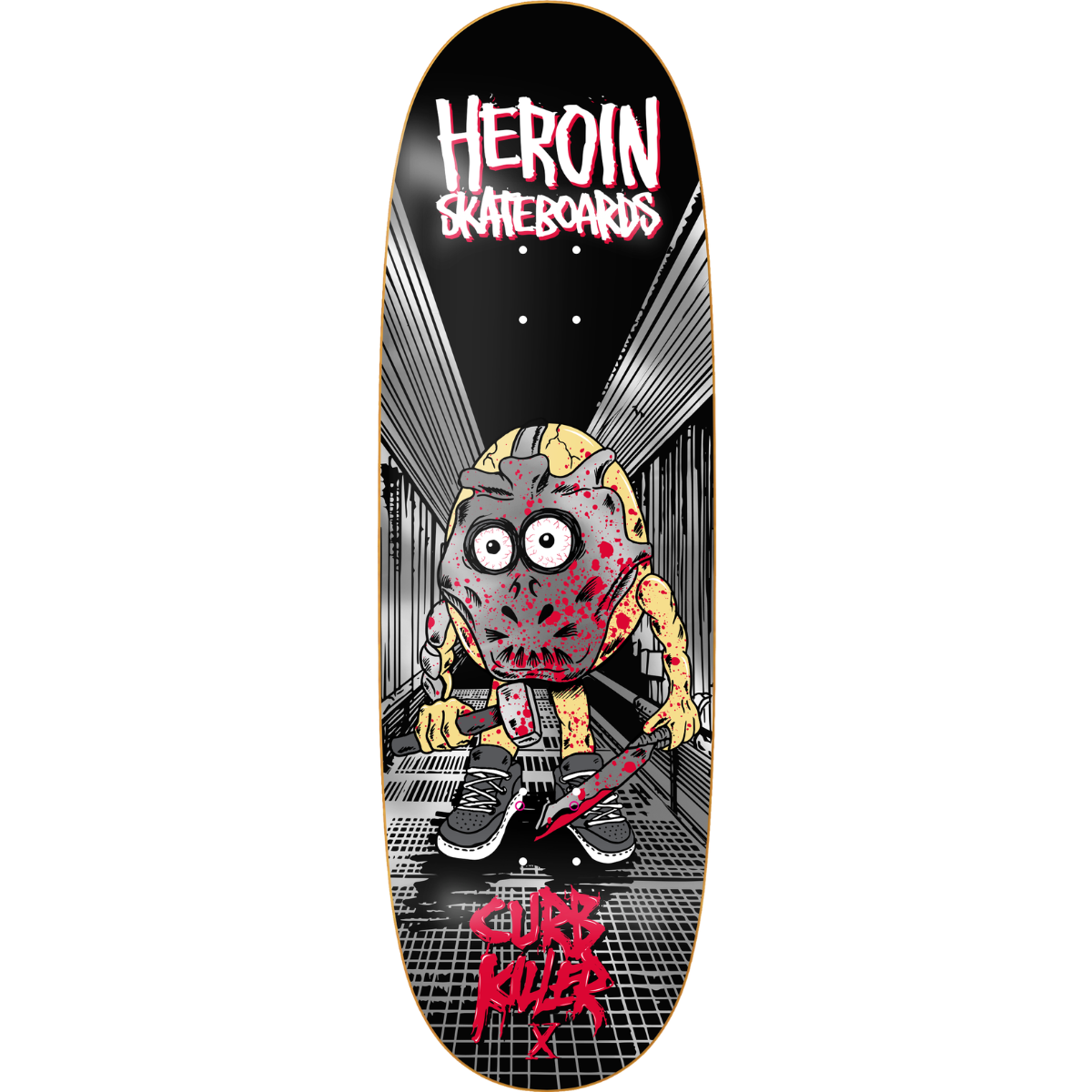 10.0" Heroin Curb Killer X Skateboard Deck