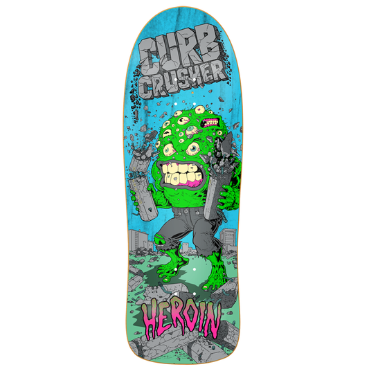 10.25" Heroin Skateboards Curb Crusher XL Barf Deck