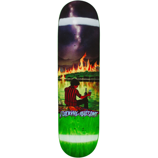 8.25" Fucking Awesome Curren Caples Remember To Forget Skateboard Deck - Assorted Stains