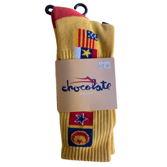 Lakai x Chococlate Socks - Yellow Flags