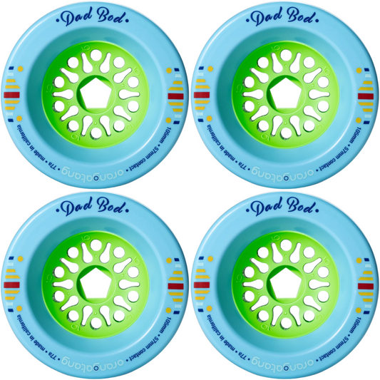 105mm Orangatang Dad Bod Wheels 77a - Blue