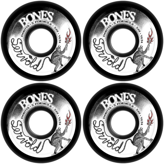 54mm Bones Wheels X Formula V6 99A Dakota Servold Eternal Search - Black