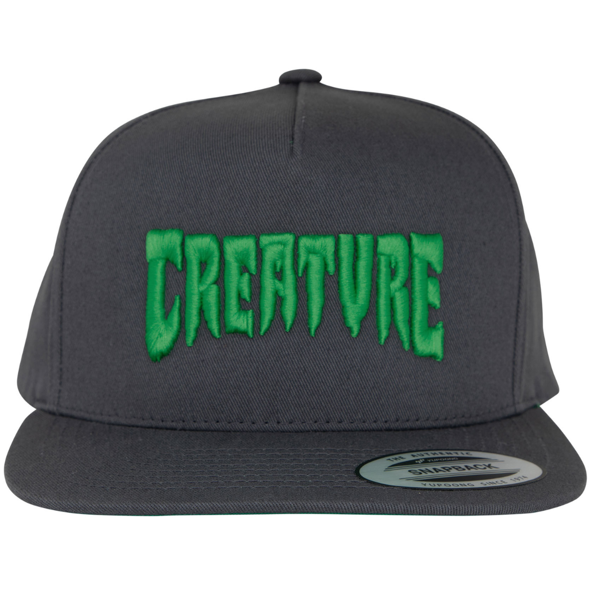 Creature Skateboards Mono Logo Snapback Hat - Dark Grey