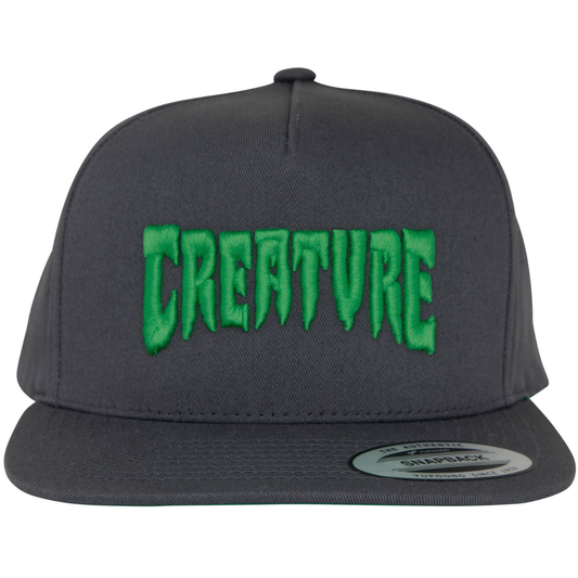 Creature Skateboards Mono Logo Snapback Hat - Dark Grey