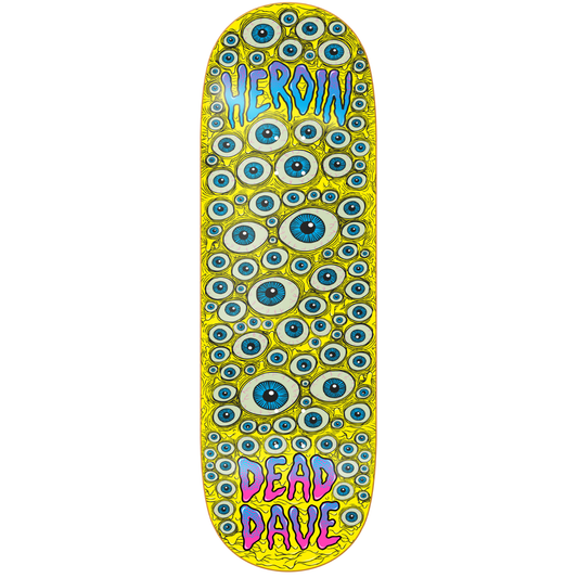 10.0" Heroin Dead Dave Eyes Skateboard Deck