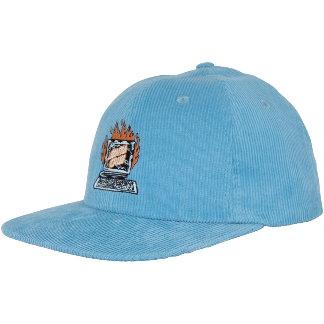 Santa Cruz Skateboards Self Destruct Snapback Hat - Sky Blue