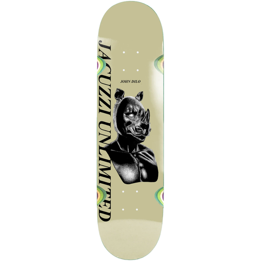 8.5" Jacuzzi Unlimited John Dilo Safe Word Skateboard Deck