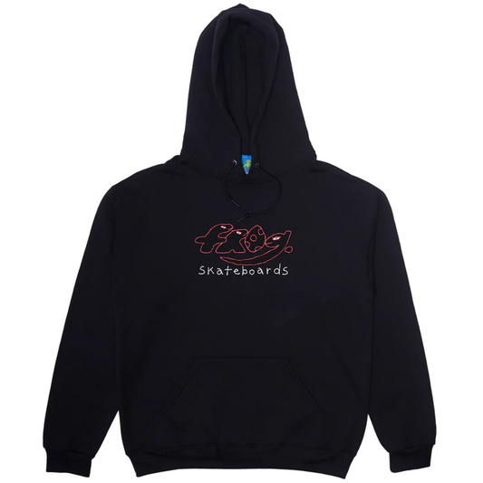 Frog Skateboards Dino Logo Hoodie - Black