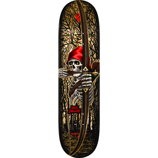 *PRE-ORDER* 8.30" Powell Peralta Pro Zach Doelling Archer Flight Skateboard Deck Gold Foil