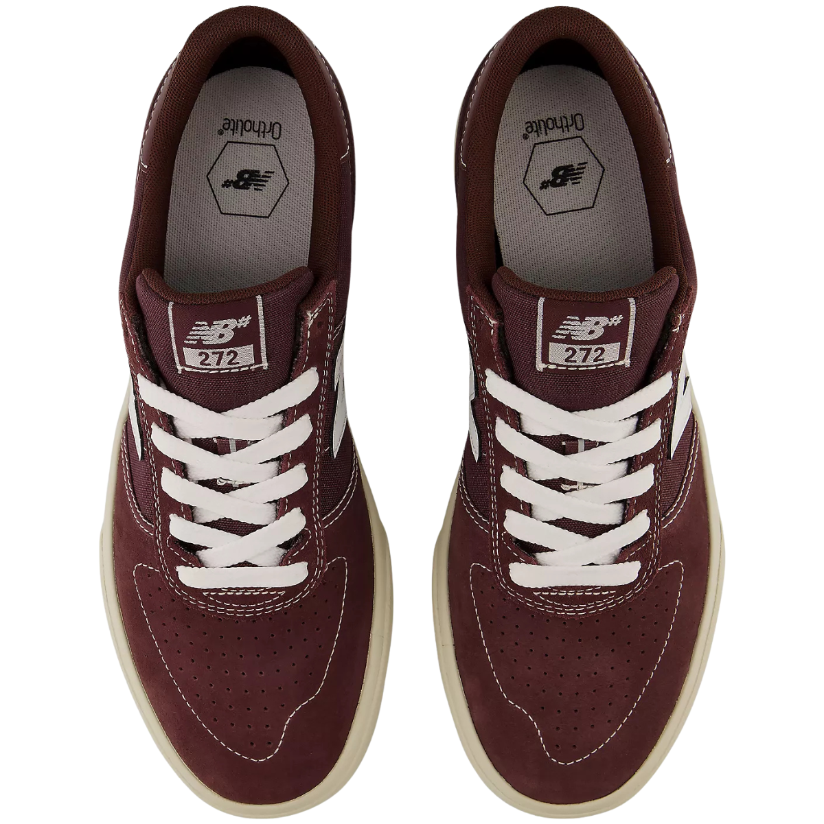 New Balance Numeric 272 Cherry / White Skate Shoes - UN272DOG