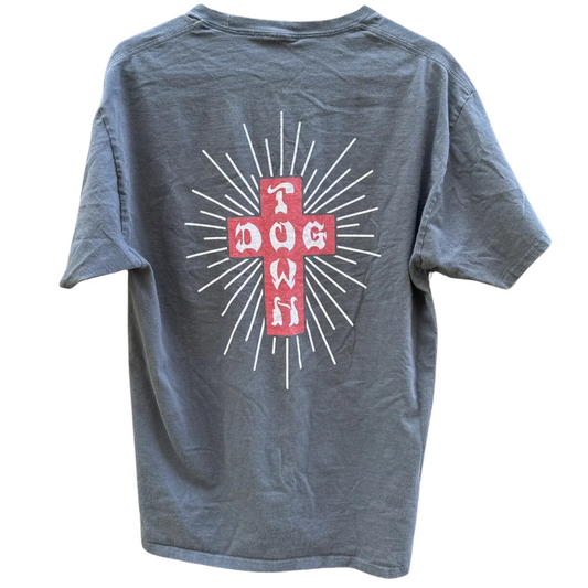 Dogtown Skates Cross Logo T-Shirt - Grey